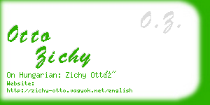 otto zichy business card